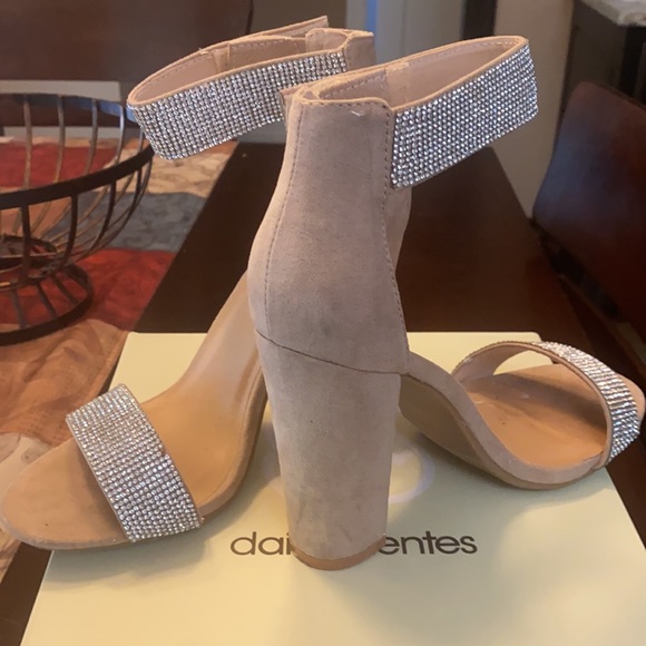 daisy fuentes high heels, worn once for prom. has all rhinestones. $30 OBO - Picture 2 of 2